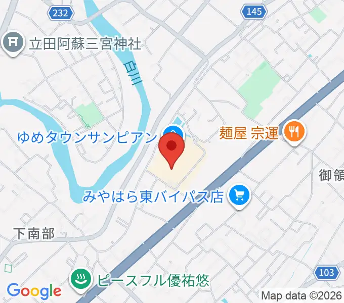 大谷楽器店 サンピアン教室の地図