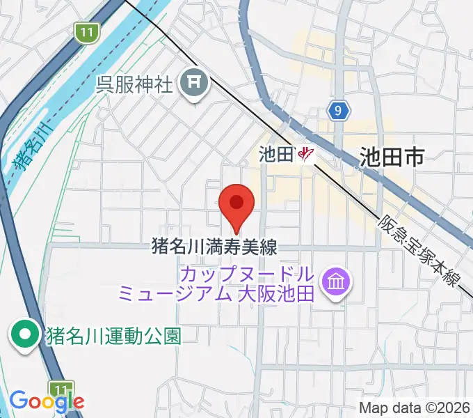 ぽこあぽこピアノ・リトミック教室の地図