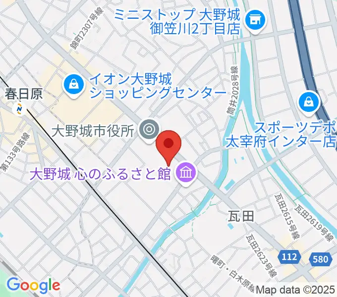 大野城まどかぴあの地図