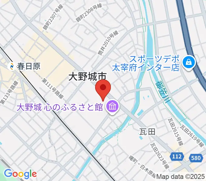 大野城まどかぴあの地図