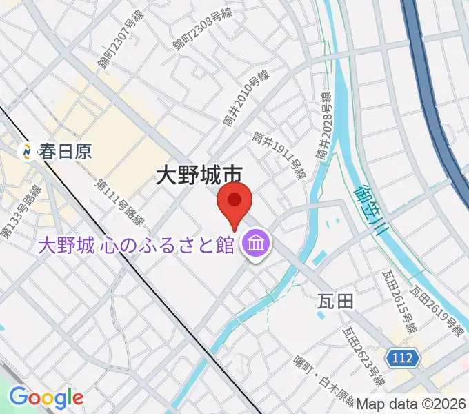 大野城まどかぴあの地図