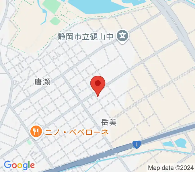 大石ピアノ教室の地図