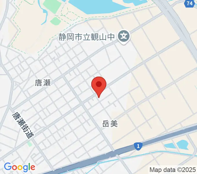 大石ピアノ教室の地図