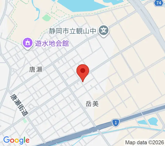大石ピアノ教室の地図