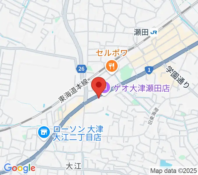 リッツ楽器の地図
