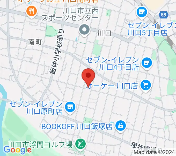 まつだピアノ教室の地図