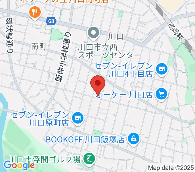 まつだピアノ教室の地図