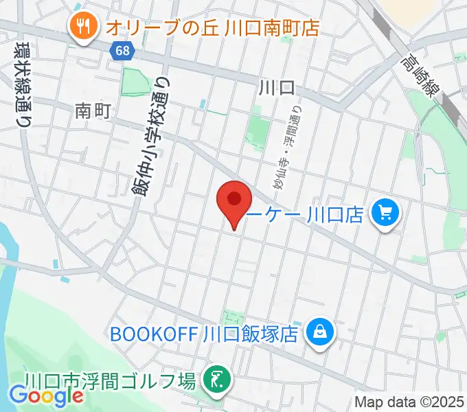まつだピアノ教室の地図