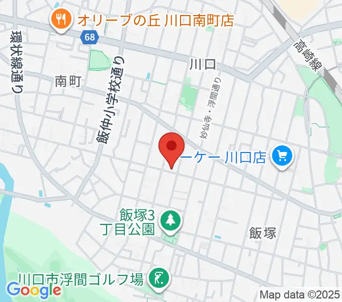 まつだピアノ教室の地図