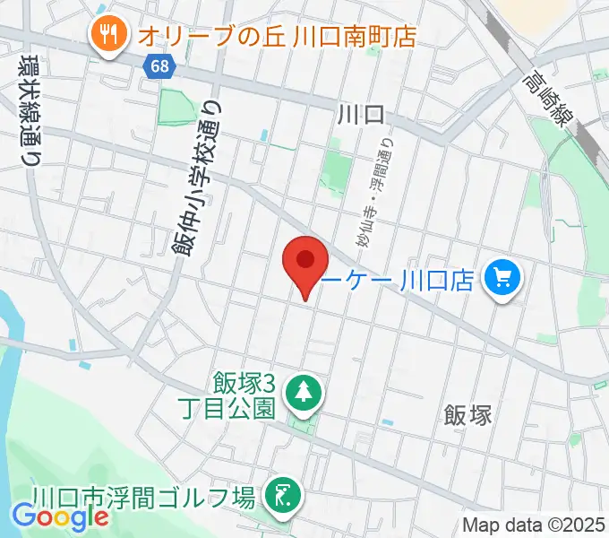 まつだピアノ教室の地図