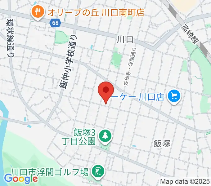 まつだピアノ教室の地図