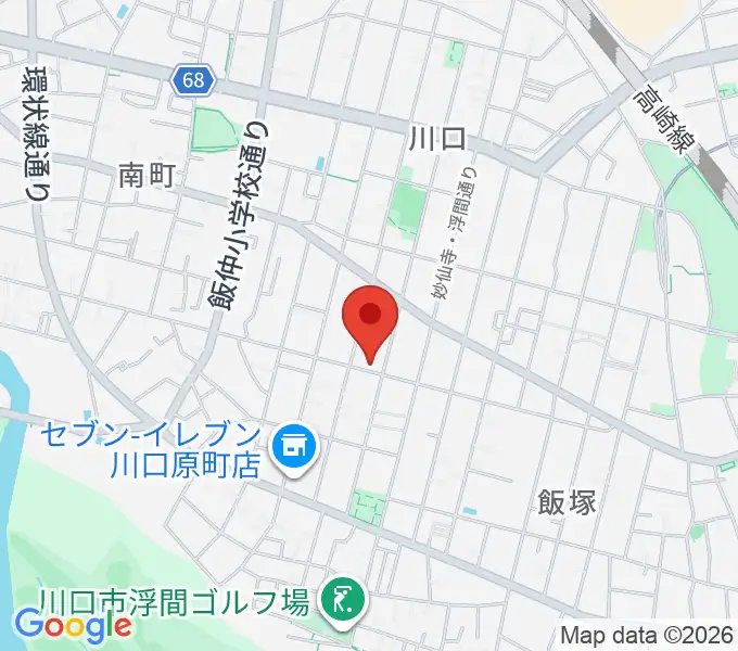 まつだピアノ教室の地図
