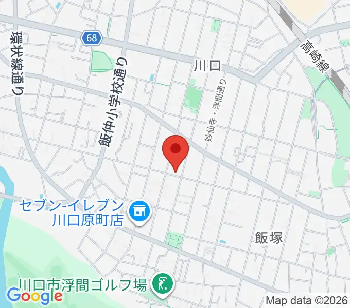 まつだピアノ教室の地図