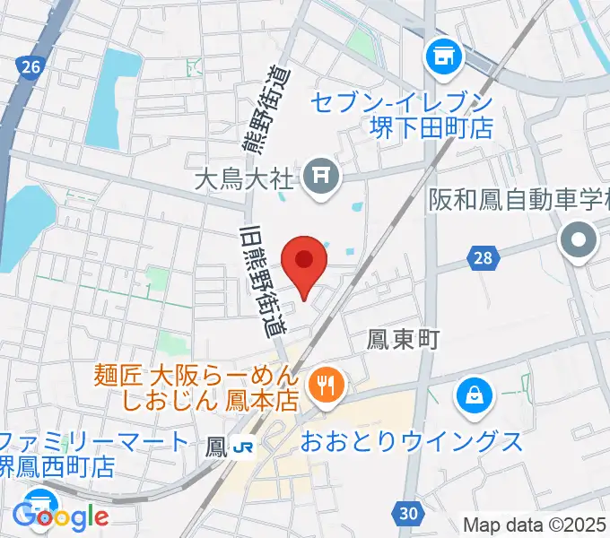 シーディーオーサウンドピアノ教室の地図