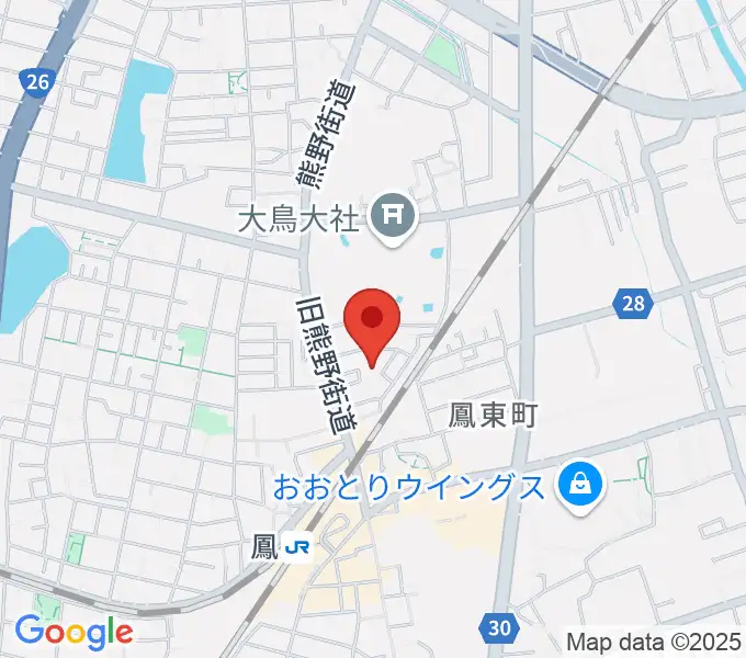 シーディーオーサウンドピアノ教室の地図