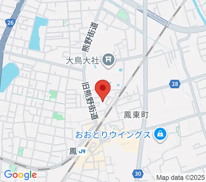 シーディーオーサウンドピアノ教室の地図