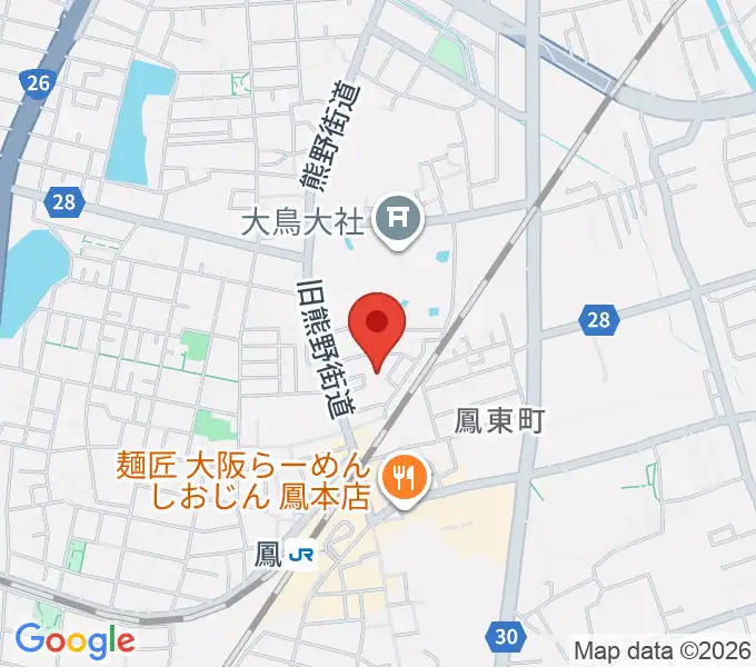 シーディーオーサウンドピアノ教室の地図