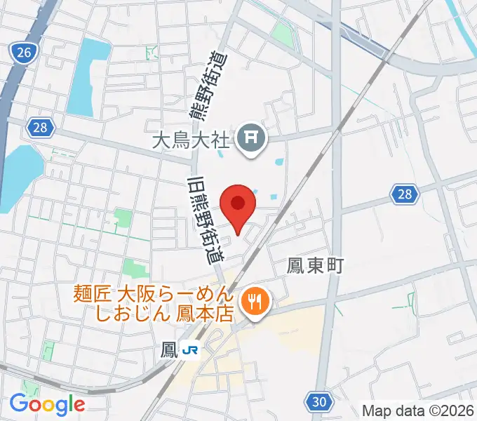 シーディーオーサウンドピアノ教室の地図