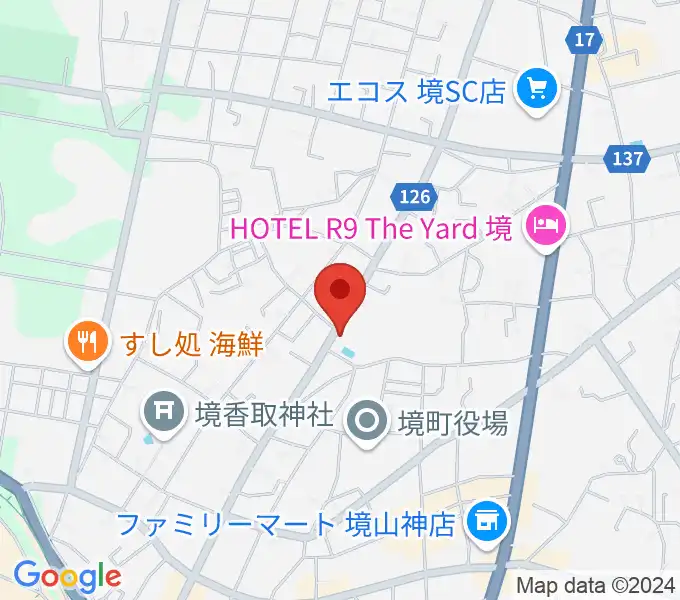 楽園堂の地図