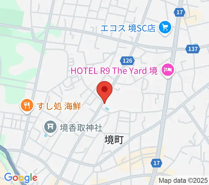 楽園堂の地図