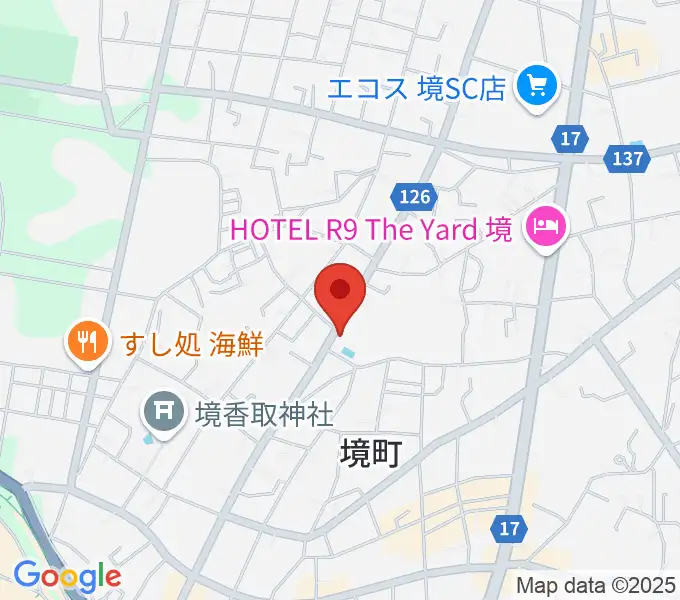 楽園堂の地図