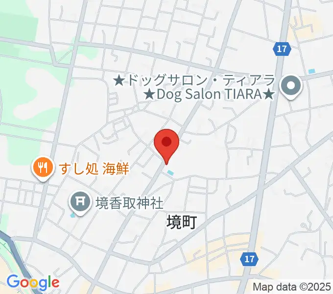 楽園堂の地図