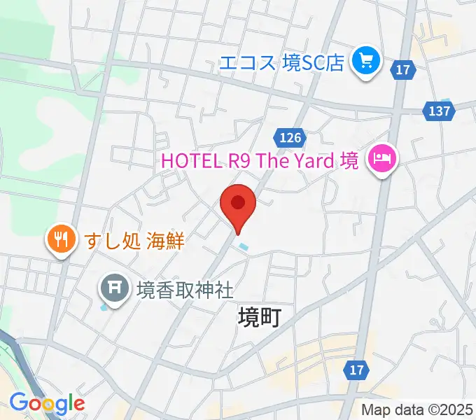 楽園堂の地図