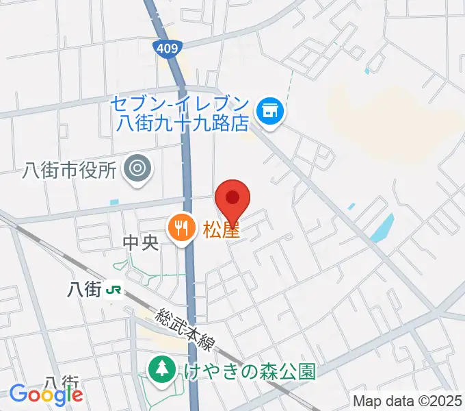 白石ピアノ教室の地図