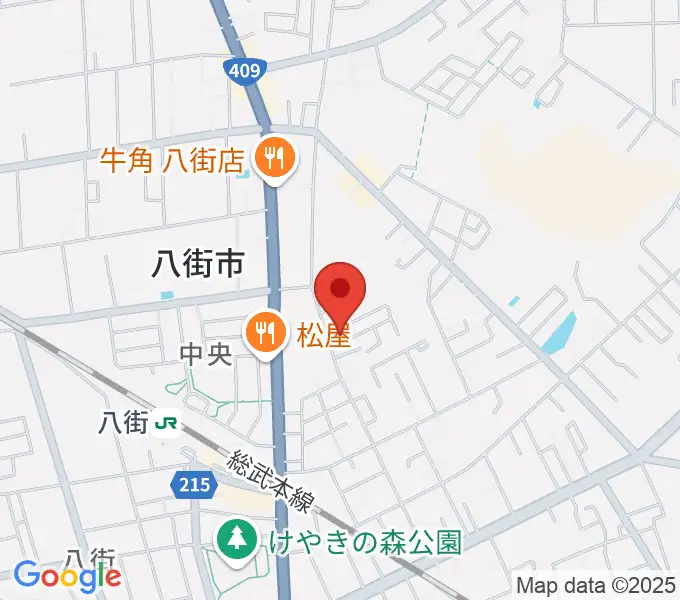 白石ピアノ教室の地図