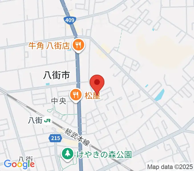 白石ピアノ教室の地図