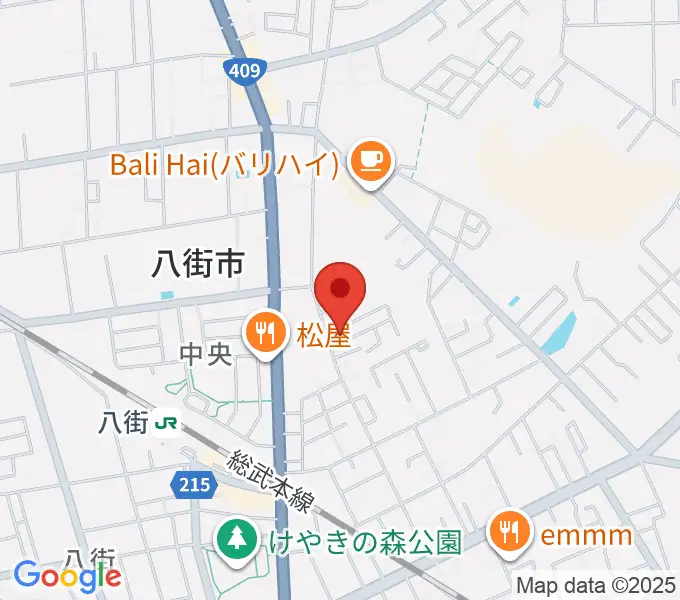 白石ピアノ教室の地図