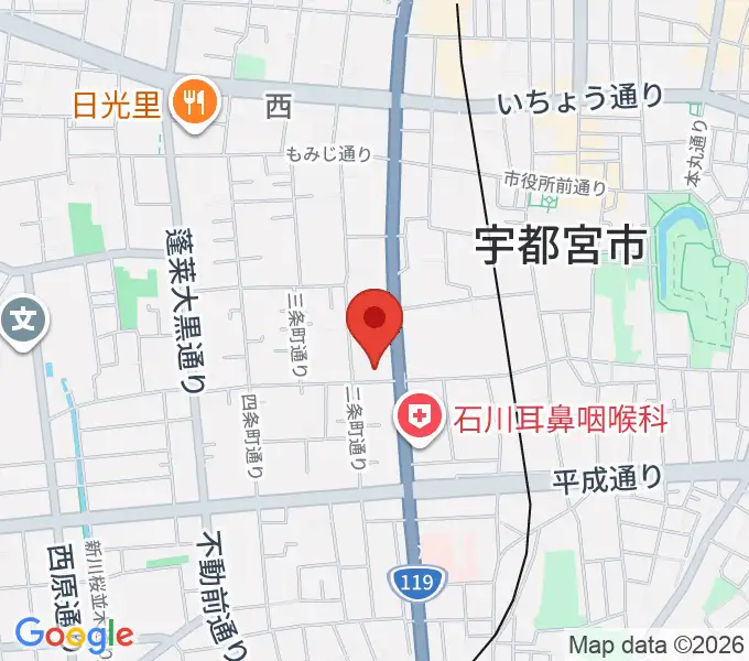 アプトホールの地図