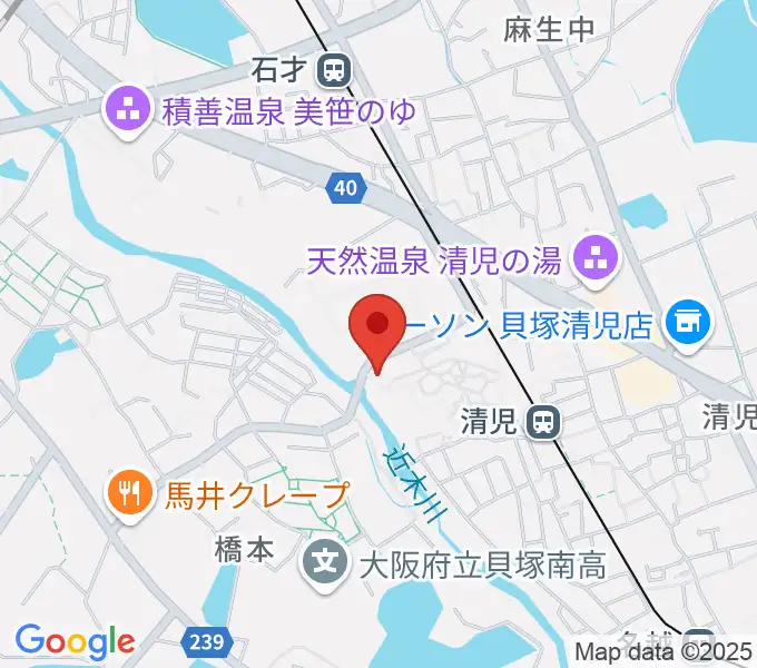 上田ピアノ教室の地図