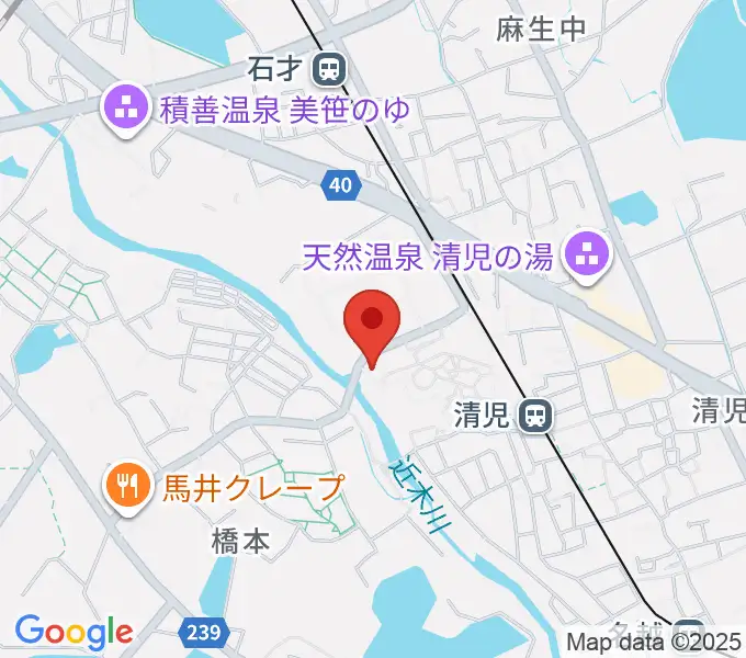 上田ピアノ教室の地図