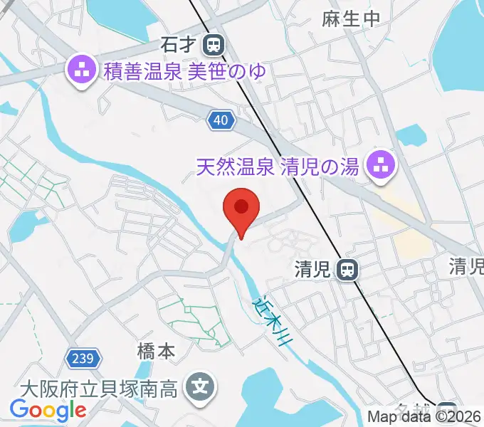 上田ピアノ教室の地図