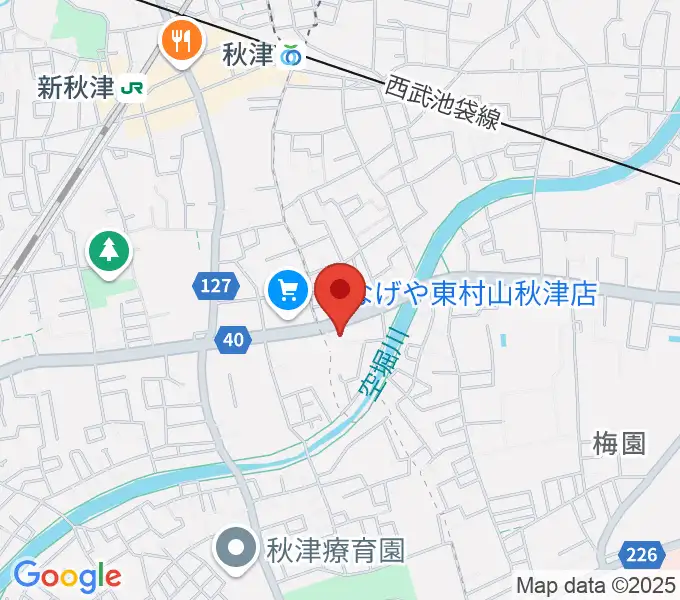 YOKOピアノ音楽教室の地図