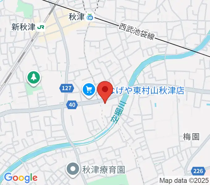 YOKOピアノ音楽教室の地図