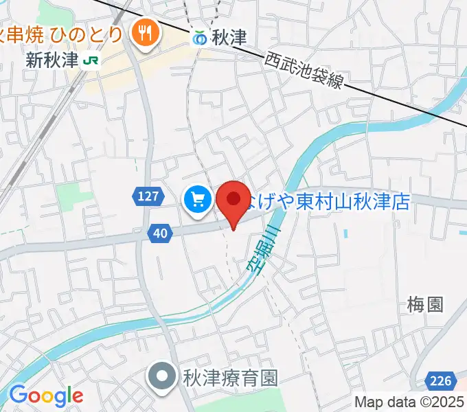 YOKOピアノ音楽教室の地図