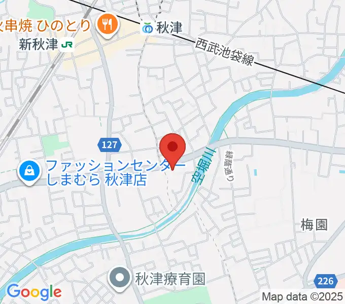 YOKOピアノ音楽教室の地図