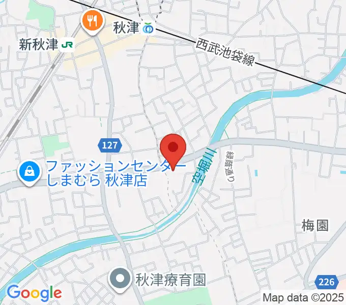 YOKOピアノ音楽教室の地図