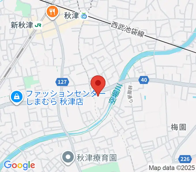YOKOピアノ音楽教室の地図