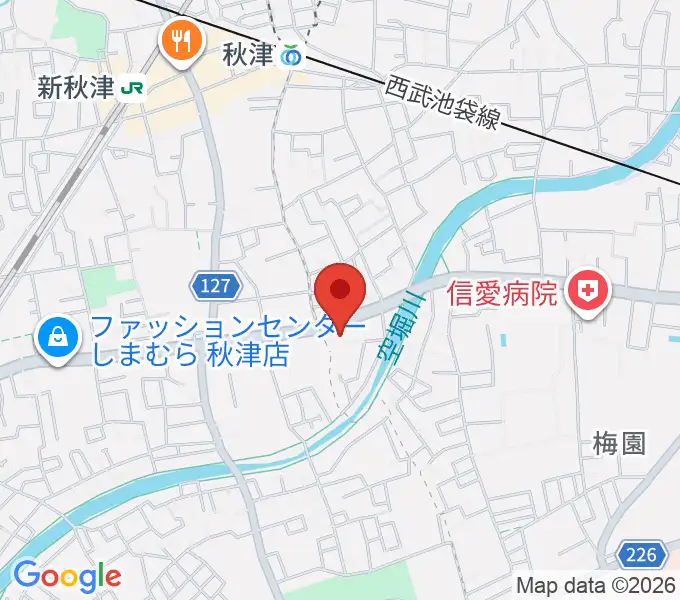 YOKOピアノ音楽教室の地図