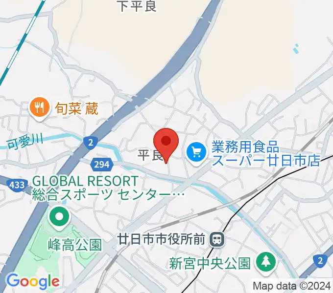 おきむらリトミック・ピアノ教室の地図