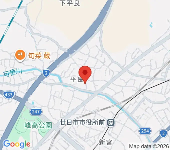 みゆり音楽院の地図