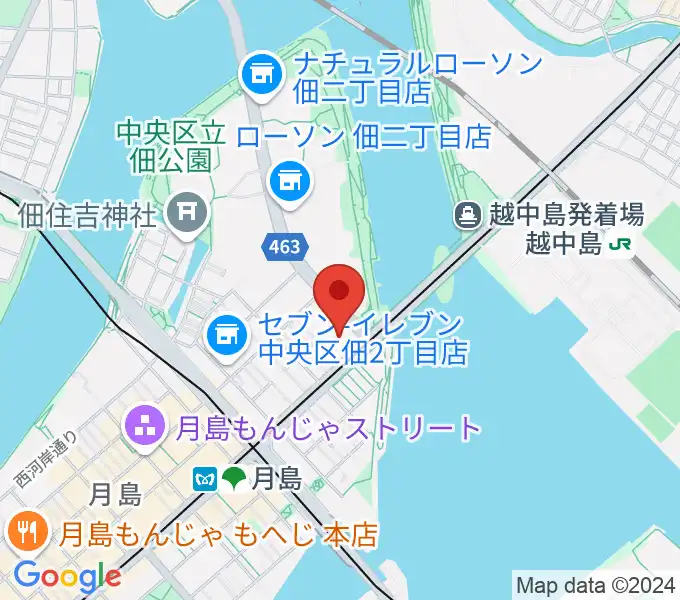 月島ピアノ＆リトミックの地図