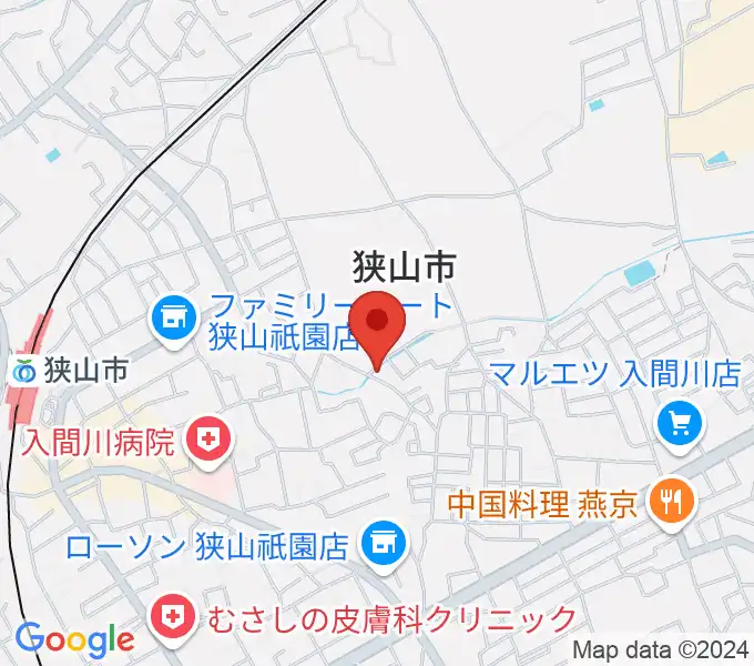 かなやま音楽アカデミーの地図