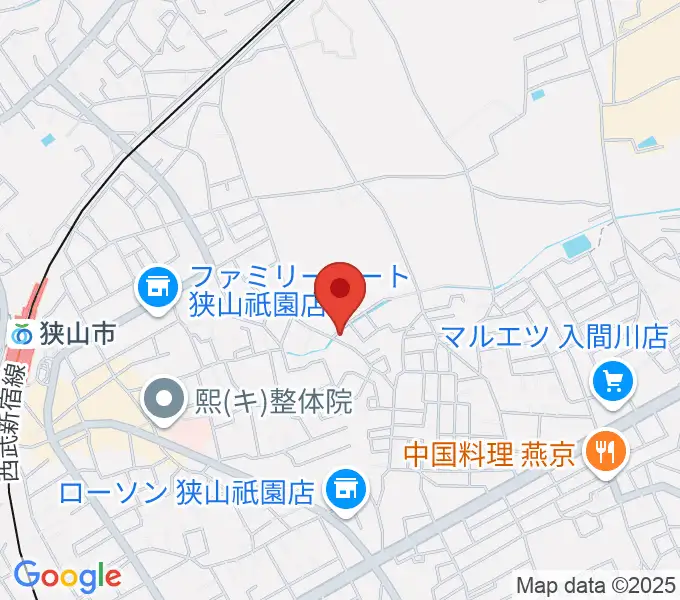 かなやま音楽アカデミーの地図
