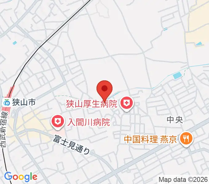 かなやま音楽アカデミーの地図