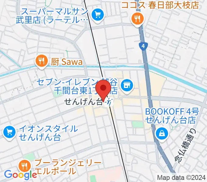 リトミックランドせんげん台教室の地図