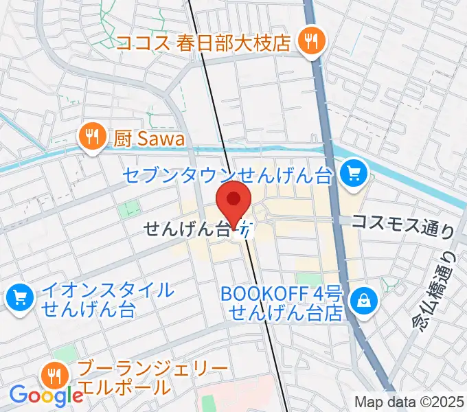 リトミックランドせんげん台教室の地図